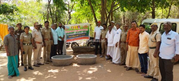 பருவதமலை பாதுகாப்பு குழு சார்பில் வனங்களில் தண்ணீர் தொட்டிகள் அமைக்கவும், மரகன்றுகள் நடவும் ஏற்பாடு!
