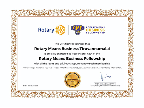 RID 3231 Creates History with Four RMBF Chapters Chartered in June