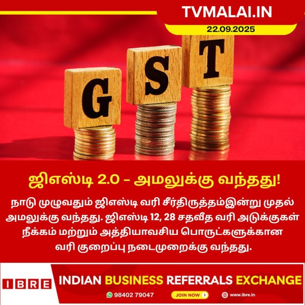 ஜிஎஸ்டி 2.0 – அமலுக்கு வந்தது!