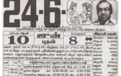 Auspicious (Nalla Neram) time today (June 24th)
