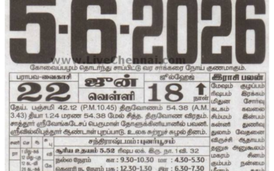 Auspicious (Nalla Neram) time today (June 05th)