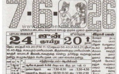 Auspicious (Nalla Neram) time today (June 07th)