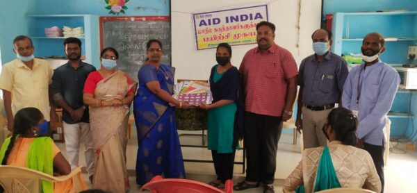A function on the occasion of distribution of learning kits to self-initiated citizens by the service provider 'AID INDIA'!