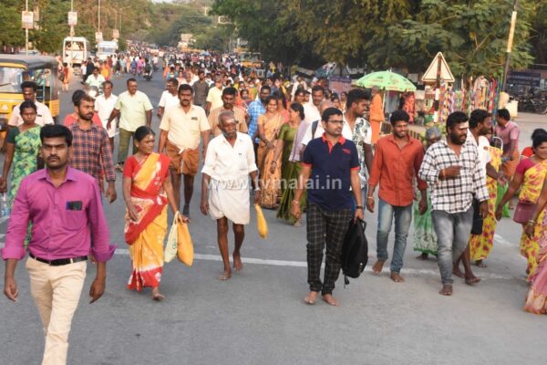 Devotees permitted for Darshan during the Full Moon Day in the month of Panguni! Tiruvannamalai Girivalam