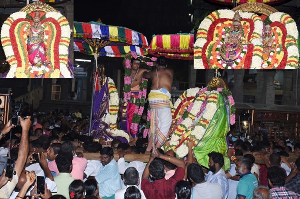 பங்குனி மாதம் சுவாமி திருக்கல்யாணத்திற்கு பின் பெரிய நாயகர் பராசக்தி அம்மன் மாட வீதி உலா!