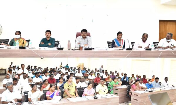 திருவண்ணாமலையில் புதுப்பாளையம் பேரூராட்சியின் வளர்ச்சி திட்டப்பணிகளை குறித்து ஆய்வுக் கூட்டம்!