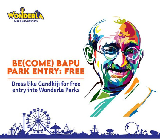 Dress like Gandhi and get a free park entry at Wonderla