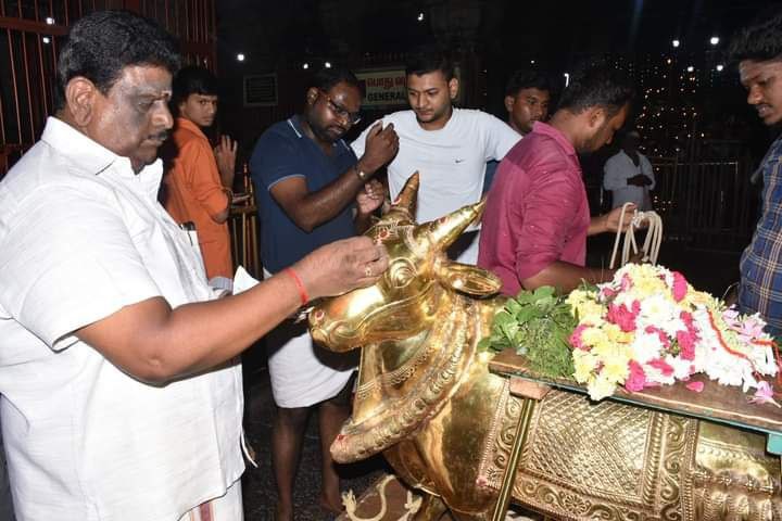 திருவண்ணாமலை அண்ணாமலையார் கோவிலில் ஐப்பசி மாத பௌர்ணமி பிரதோஷ வழிபாடு!