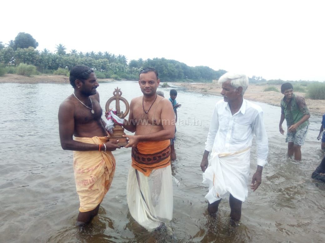 கலசபாக்கம் செய்யாற்றில் தீர்த்தவாரி! TVMalai.in Tiruvannamalai