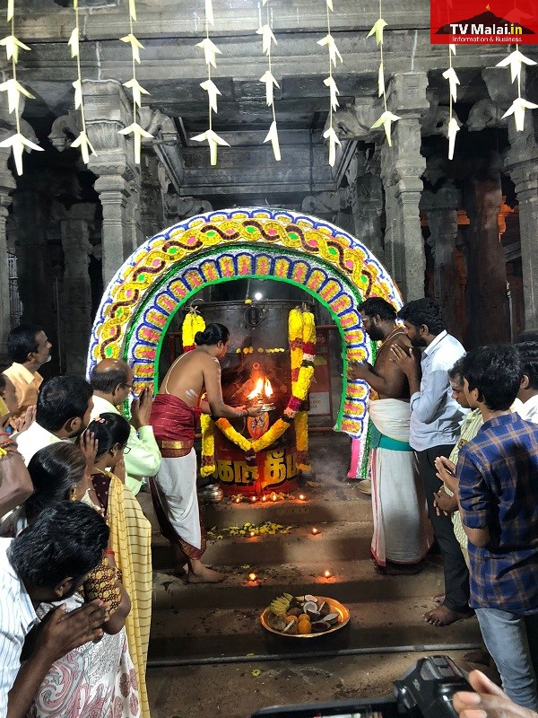 திருவண்ணாமலை அண்ணாமலையார் திருக்கோயில் மகா தீபக் கொப்பரைக்கு சிறப்பு பூஜை! திருவண்ணாமலை அண்ணாமலையார் திருக்கோயில் மகா தீபக் கொப்பரைக்கு சிறப்பு பூஜை!