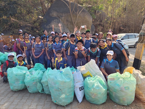 Clean-up Crusaders – Students of Ekya Schools and CMR NPS turn the trekking adventure into an impactful waste collection drive