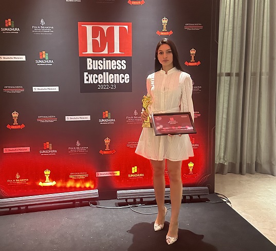 Amanda Joy Puravankara recognised as ‘Woman Achiever of the Year in Real Estate’ at the ET Business Excellence Awards 2023