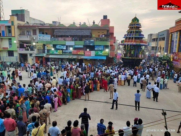 திருவண்ணாமலை அண்ணாமலையார் திருக்கோவிலில் இன்று முருகர் தேர் வெள்ளோட்டம்!