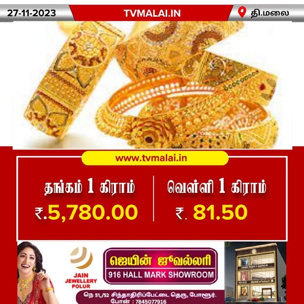 Gold Rate Increased Today Morning (27.11.2023) Gold Rate Increased Today Morning (27.11.2023)