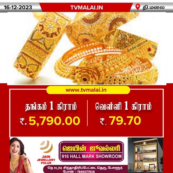 Gold Rate Decreased Today Morning (16.12.2023)