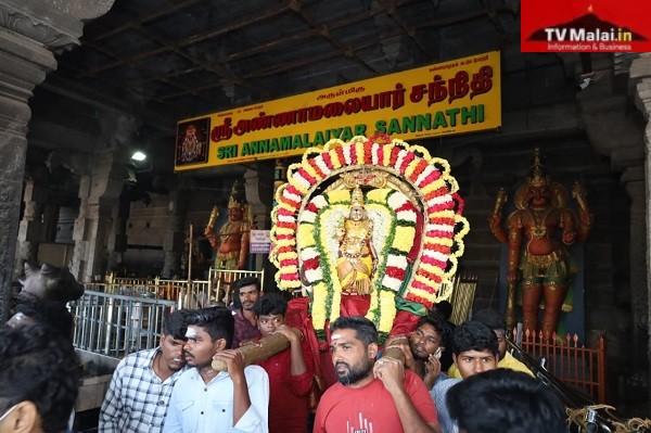 அண்ணாமலையார் திருக்கோயிலில் நேற்று (12.01.2024 ) உத்திராயண காலம் பிரம்மோற்சவம் 7 – ஆம் நாள் காலை!