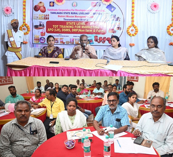 மாவட்ட ஆட்சித்தலைவர் மகளிர் சுய உதவிக் குழுக்களின் பயிற்சி நிகழ்ச்சியில் கலந்து கொண்டு சிறப்புரை! மாவட்ட ஆட்சித்தலைவர் மகளிர் சுய உதவிக் குழுக்களின் பயிற்சி நிகழ்ச்சியில் கலந்து கொண்டு சிறப்புரை!