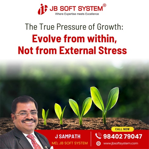 The True Pressure of Growth: Evolve from Within, Not from External Stress The True Pressure of Growth: Evolve from Within, Not from External Stress
