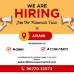 Hiring Now: Full-Time Admin & Accountant Jobs in Arani
