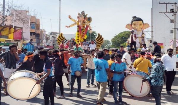 திருவண்ணாமலையில் விநாயகர் சதுர்த்தி நிறைவு விழா!
