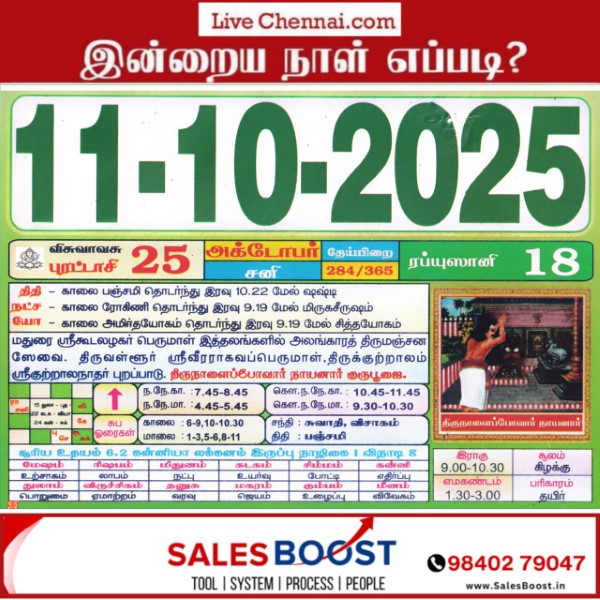 Auspicious (Nalla Neram) time today (Oct 11th) Auspicious (Nalla Neram) time today (Oct 11th)