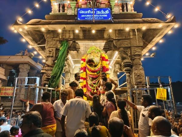 திருவண்ணாமலை அருணாச்சலேஸ்வரர் கோவிலில் புரட்டாசி மாத பௌர்ணமி பிரதோஷம்! திருவண்ணாமலை அருணாச்சலேஸ்வரர் கோவிலில் புரட்டாசி மாத பௌர்ணமி பிரதோஷம்!