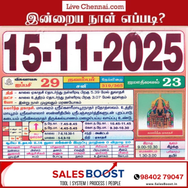 Auspicious (Nalla Neram) time today (Nov 15th) Auspicious (Nalla Neram) time today (Nov 15th)