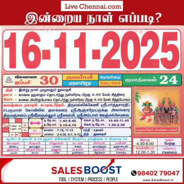 Auspicious (Nalla Neram) time today (Nov 16th) Auspicious (Nalla Neram) time today (Nov 16th)