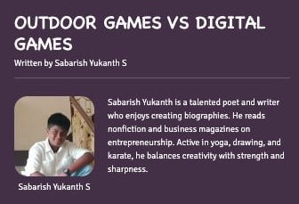 Outdoor Games vs Digital Games: A Youth Perspective on a Modern Dilemma
