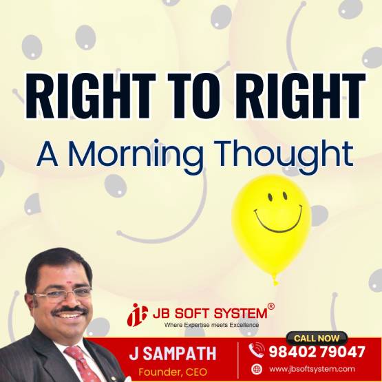 Right To Right - A Morning Thought Right To Right - A Morning Thought