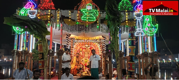 திருவண்ணாமலை அருள்மிகு அண்ணாமலையார் திருக்கோவிலில் முருகர் தெப்பல் உற்சவம்!